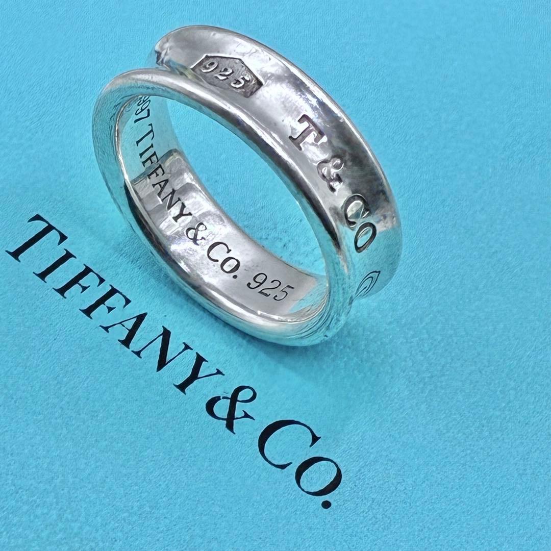 【大きいサイズ】ティファニー 20号 ナローリング シルバー 指輪　美品