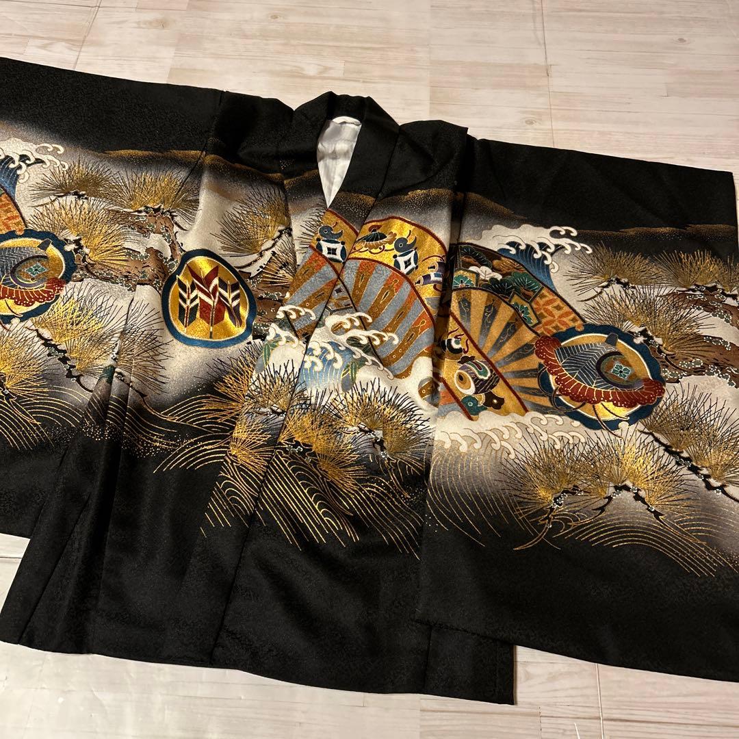 七五三 5歳　男の子　羽織袴セット　肩上げ済み