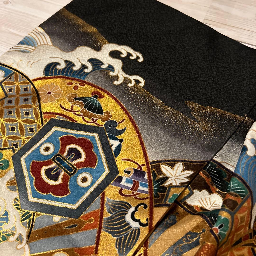 七五三 5歳　男の子　羽織袴セット　肩上げ済み