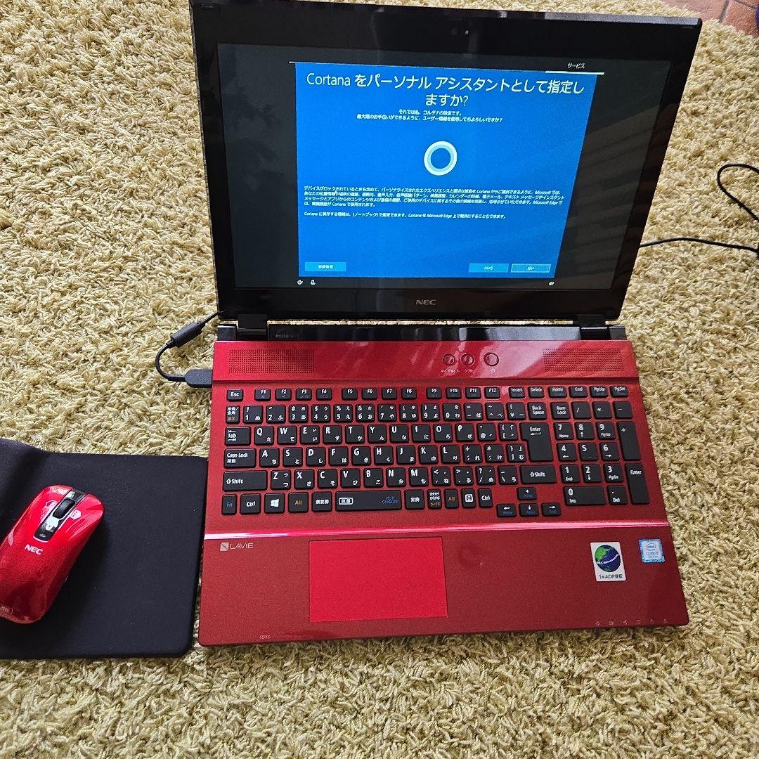 LAVIE ノートPC PC-NS350HAR-KS レッド