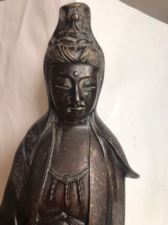 仏教美術，古銅製仏像，高45cm，重5000克。