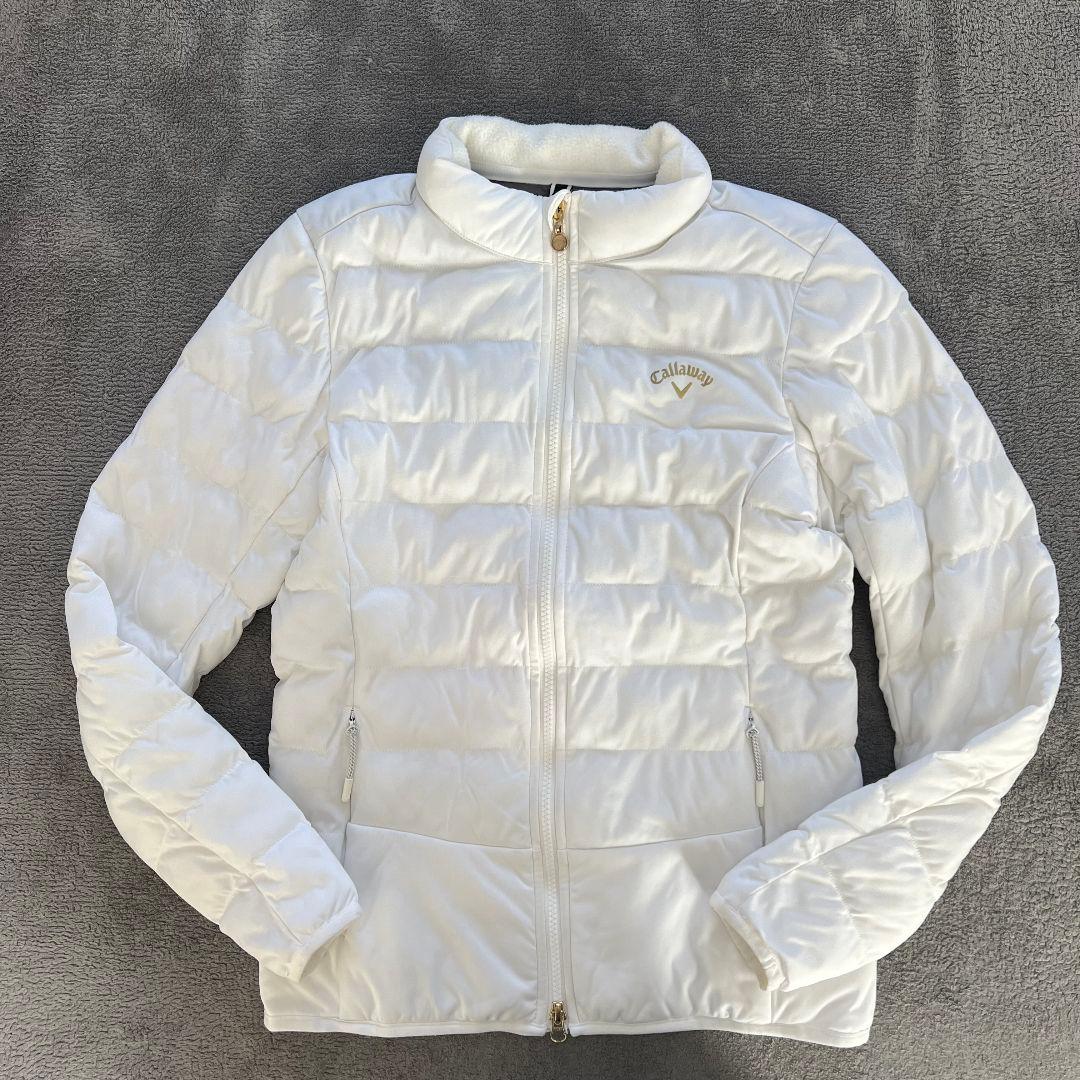 Callaway キャロウェイ　ダウンジャケット　白　ゴルフ　レディース　L