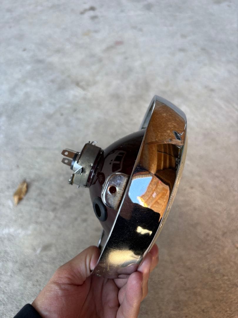 当時物 シビエ 凹み ヘッドライト 160パイ cb400four gt380