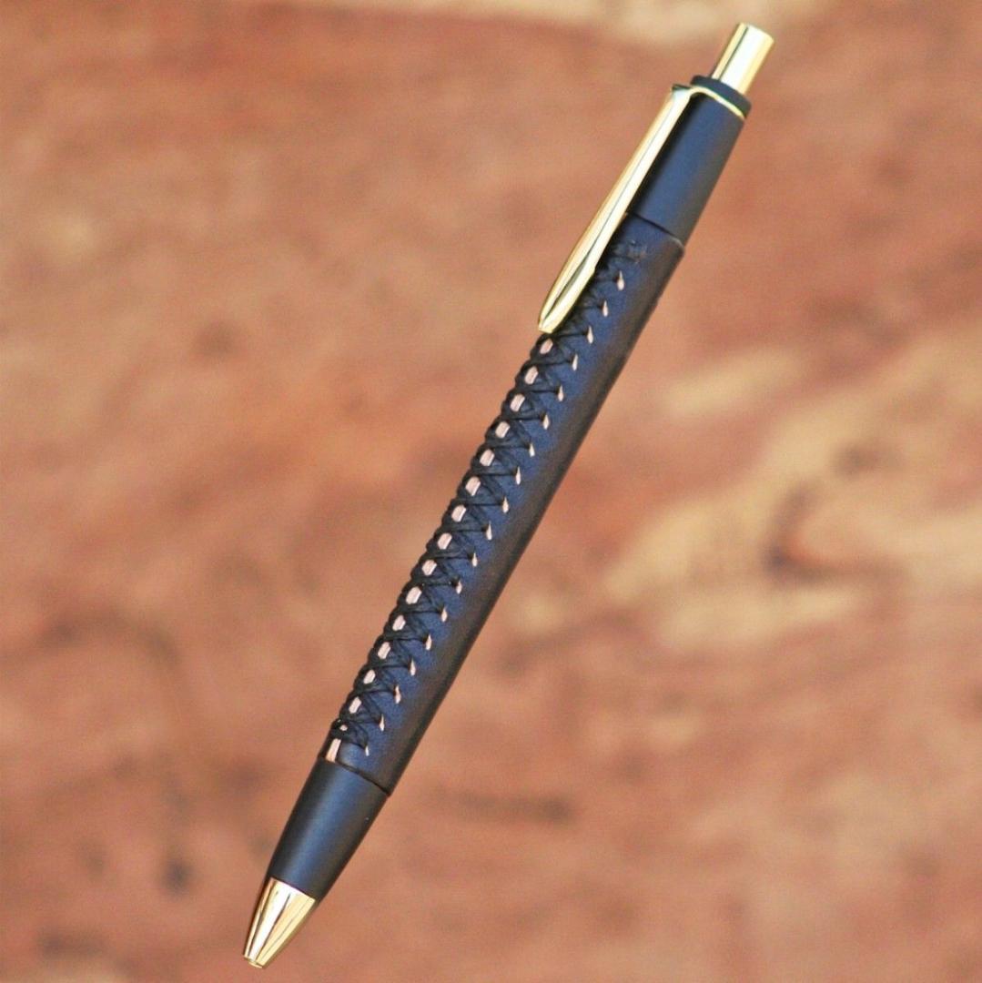 schicksa 革軸ペン【ヌメ革 ブラック】シャープペン シックザール