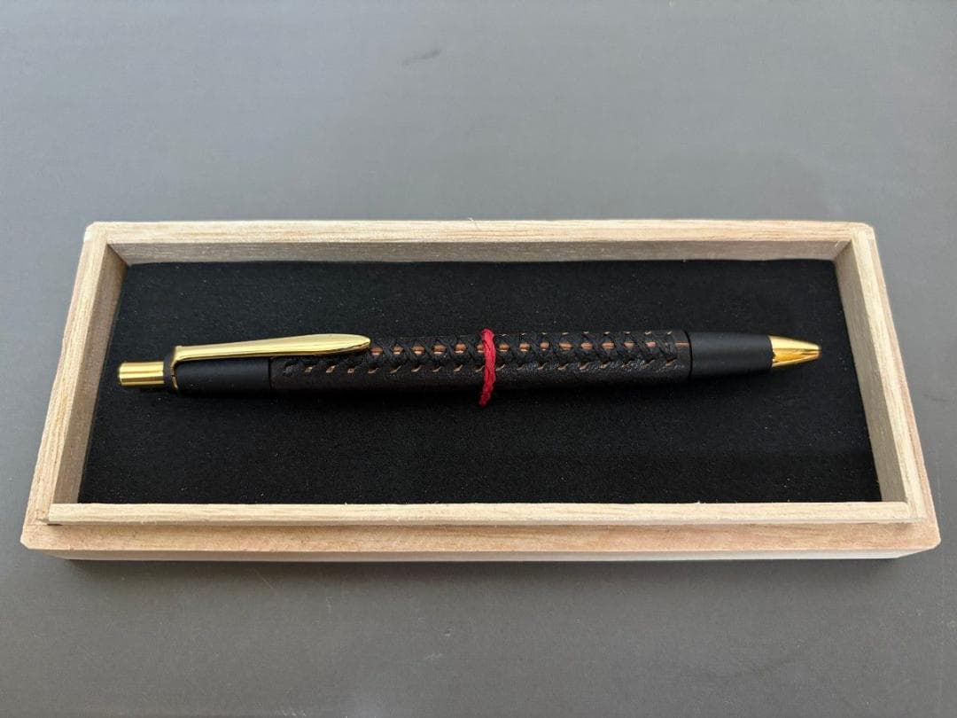 schicksa 革軸ペン【ヌメ革 ブラック】シャープペン シックザール