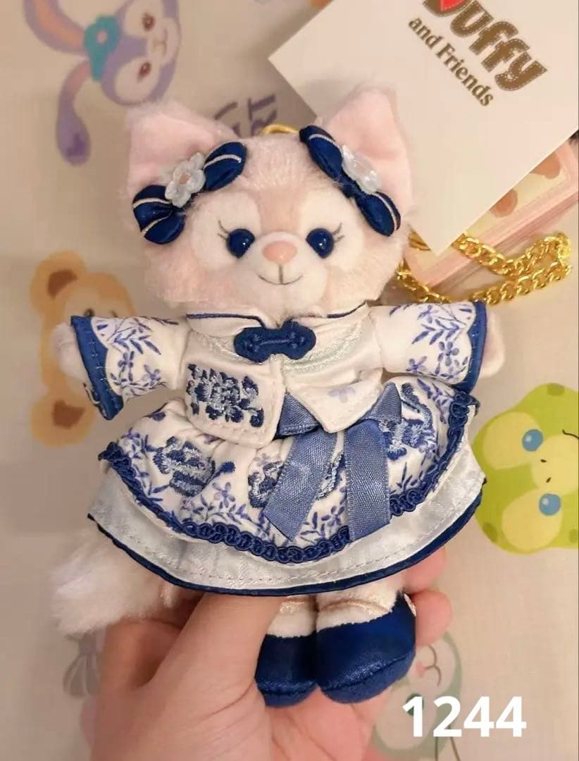 専用⑤お顔厳選　上海ディズニー　青花　リーナベルぬいぐるみキーチェーン1244