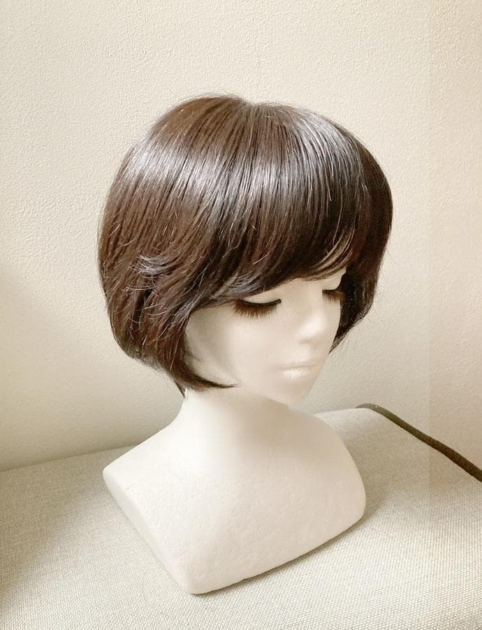 じゅん　マリブ　人毛MIX　医療用ウィッグ 　レイヤーショートボブ