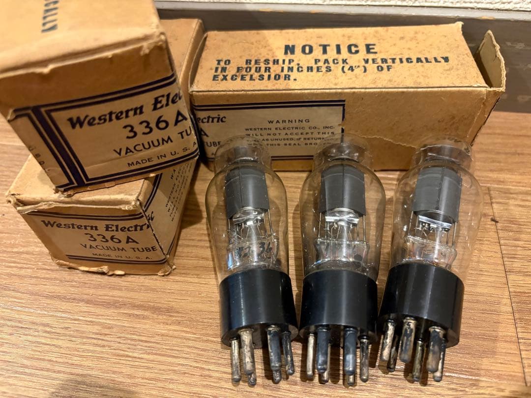 T*N様 Western Electric 336A 真空管 3本 トップマーク