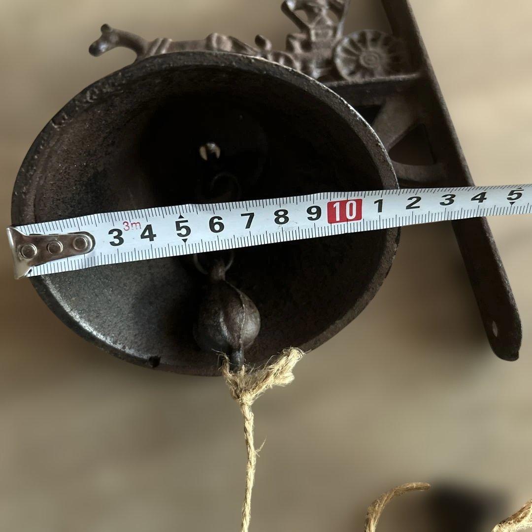 ヴィンテージ 馬車と馬のベル 鉄製