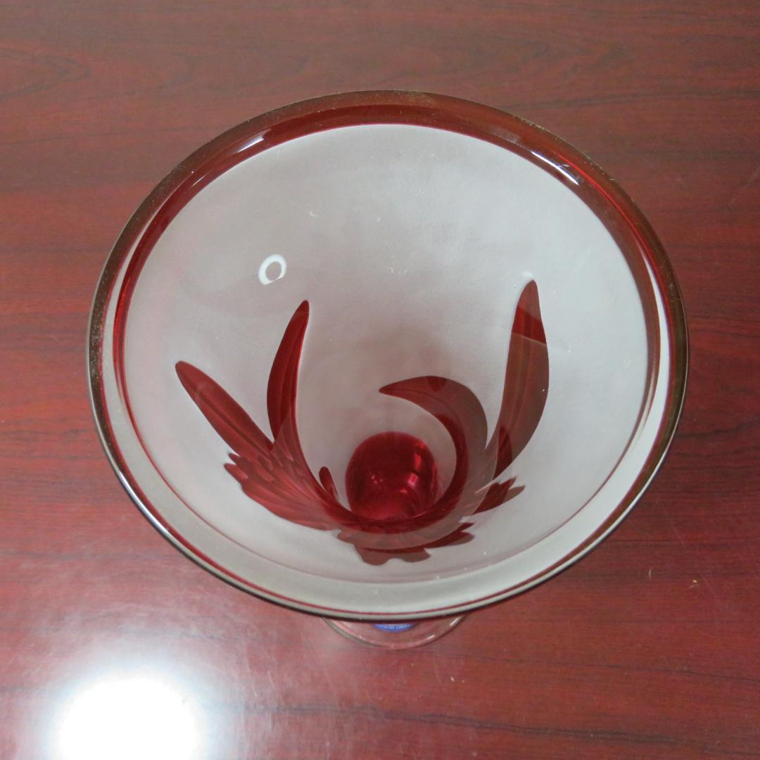 花瓶 フラワーベース 花器 ドイツ製 ドレスデンクリスタル 花