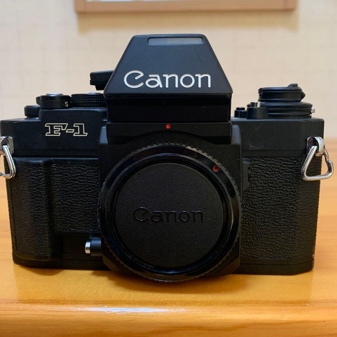 【ジャンク扱い】フィルムカメラ Canon NEW F-1、レンズ4本、他