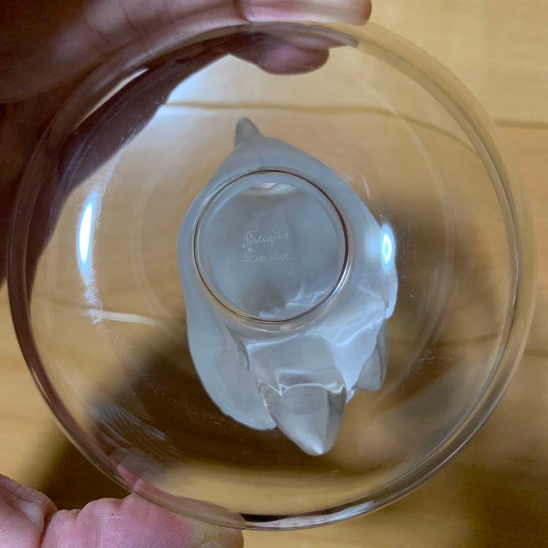 希少 ラリック 2羽の白鳥 リングトレイ クリスタル 箱無し