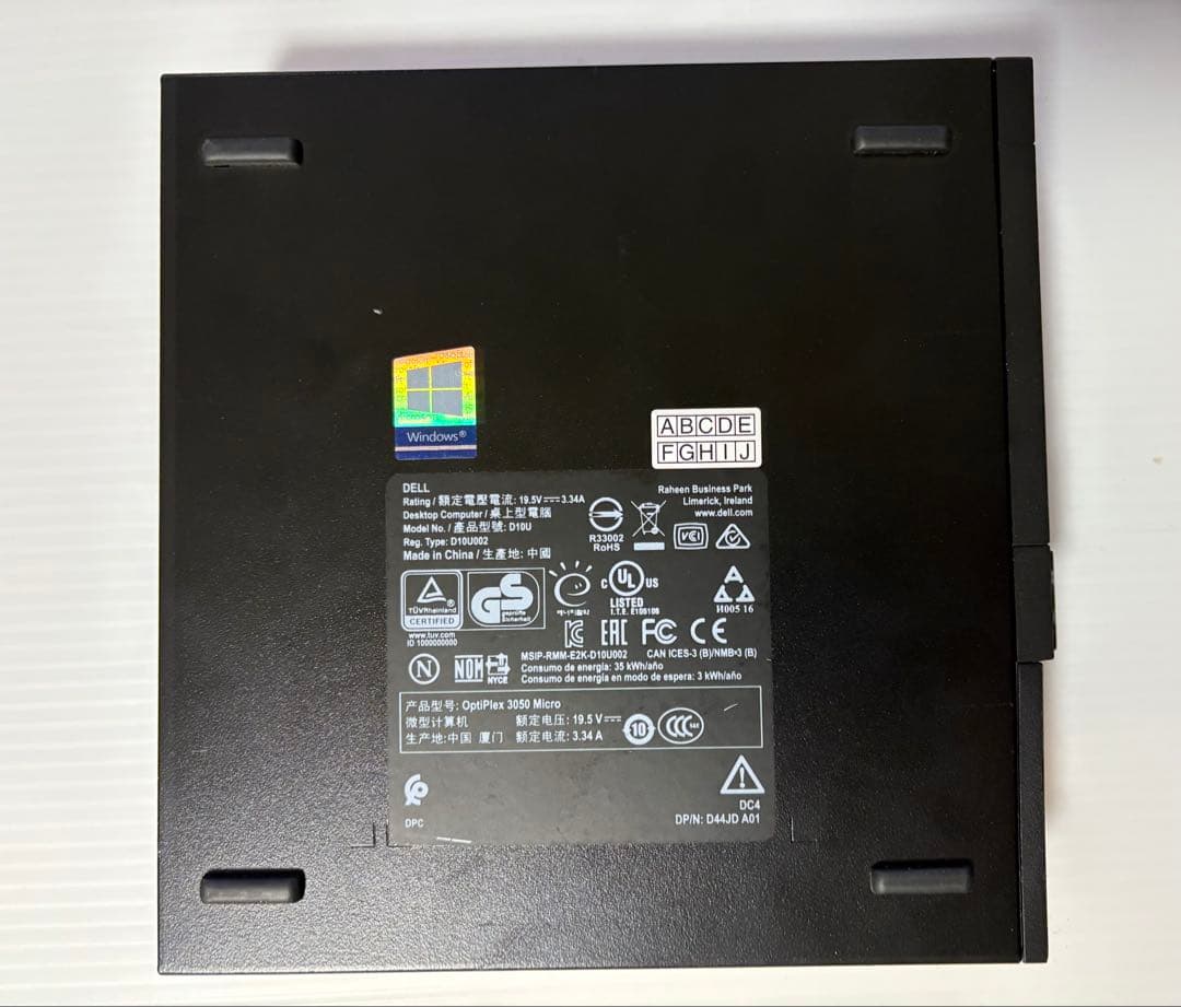 Dell OptiPlex 3000 ミニPC Windows 11 Pro