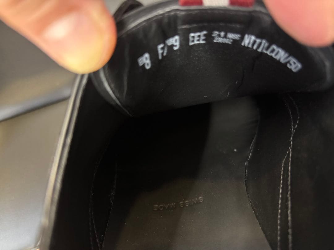 BALLYレザーメンズシューズ NITILCON/50 ワイズEEE/BLACK