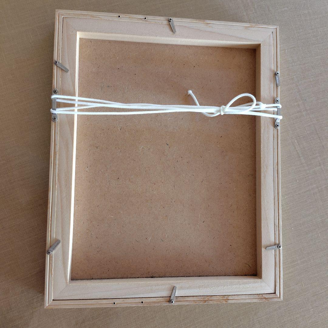 tomotake トモタケ泥染め刺繍　猫 木製 フレーム