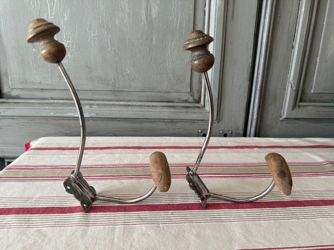 アンティーク壁掛けフック2個セット