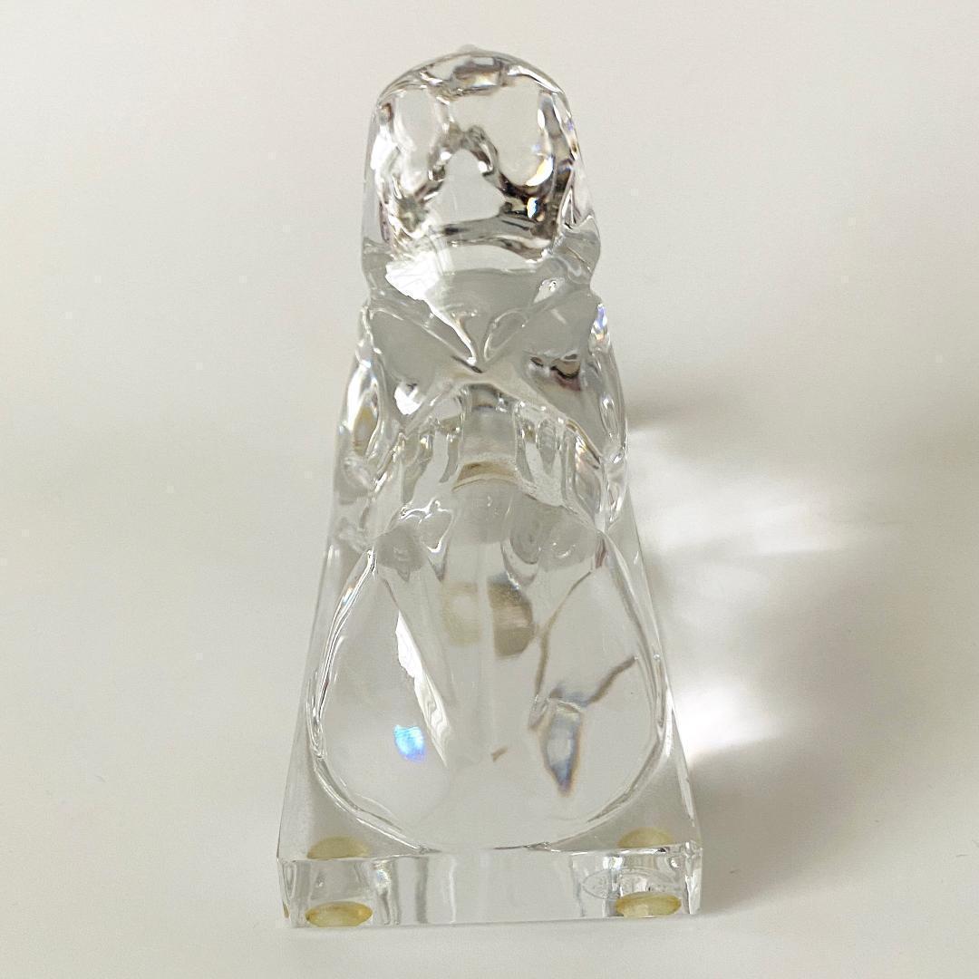 美品【バカラ】動物 スフィンクス 置物 インテリア★美品★幸運★魔除け