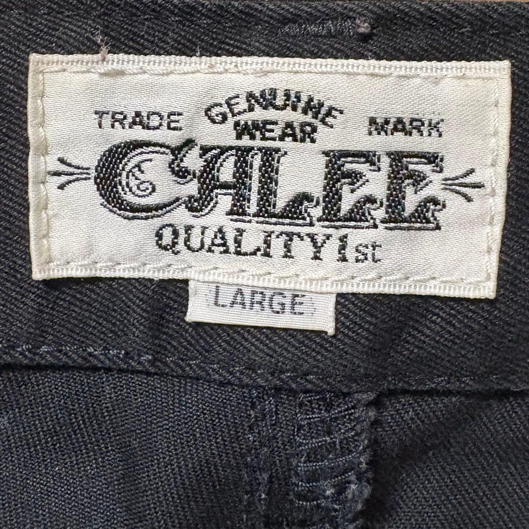 CALEE キャリー ワイドチノトラウザー ルードアメカジバイカー 黒 L