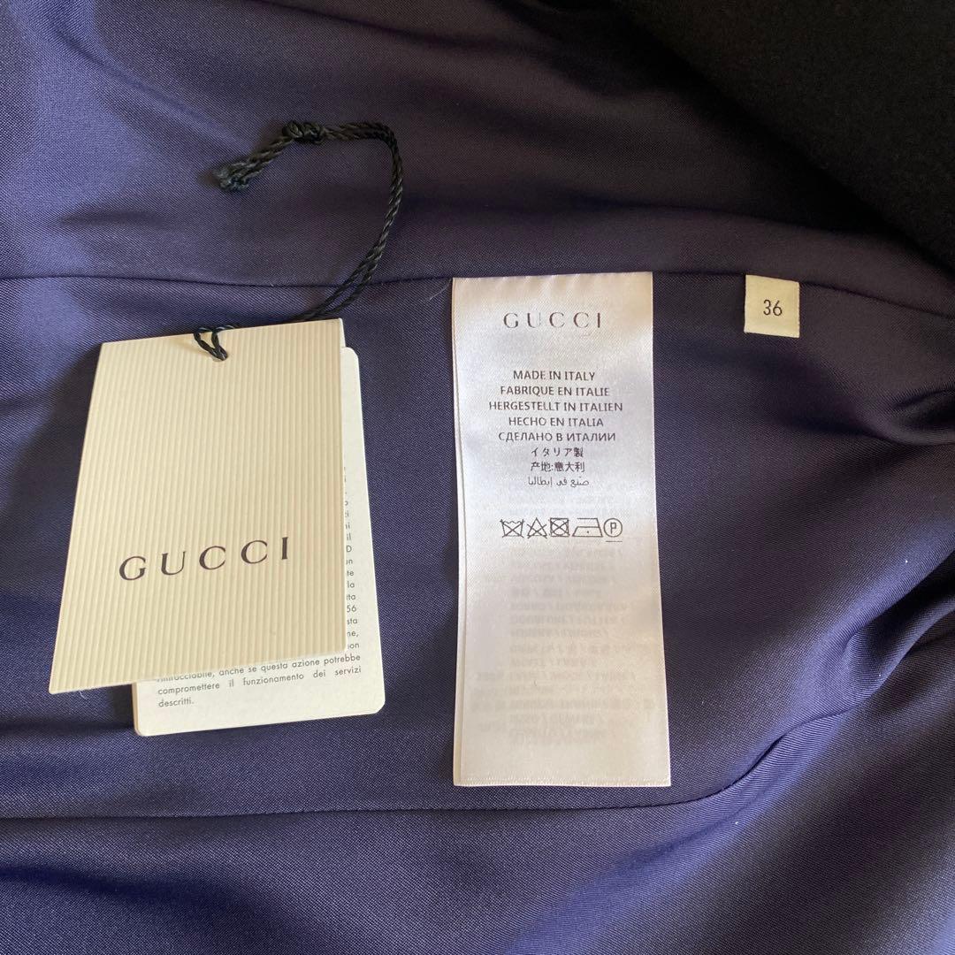 美品⭐︎【GUCCI 】チェスターコート ネイビー 36