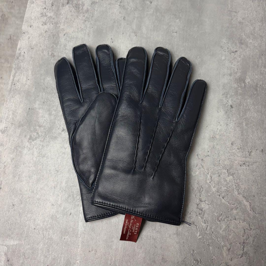 新品未使用 イングランド製 DENTS デンツ ラビットファー レザーグローブ