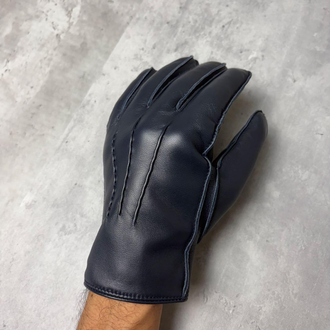 新品未使用 イングランド製 DENTS デンツ ラビットファー レザーグローブ