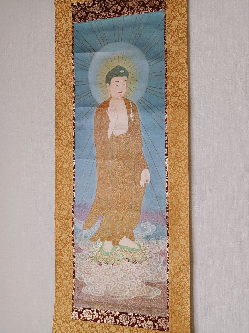 レア 彰久 軸 開運 厄除 絵 阿弥陀如来 蓮 極楽浄土 仏