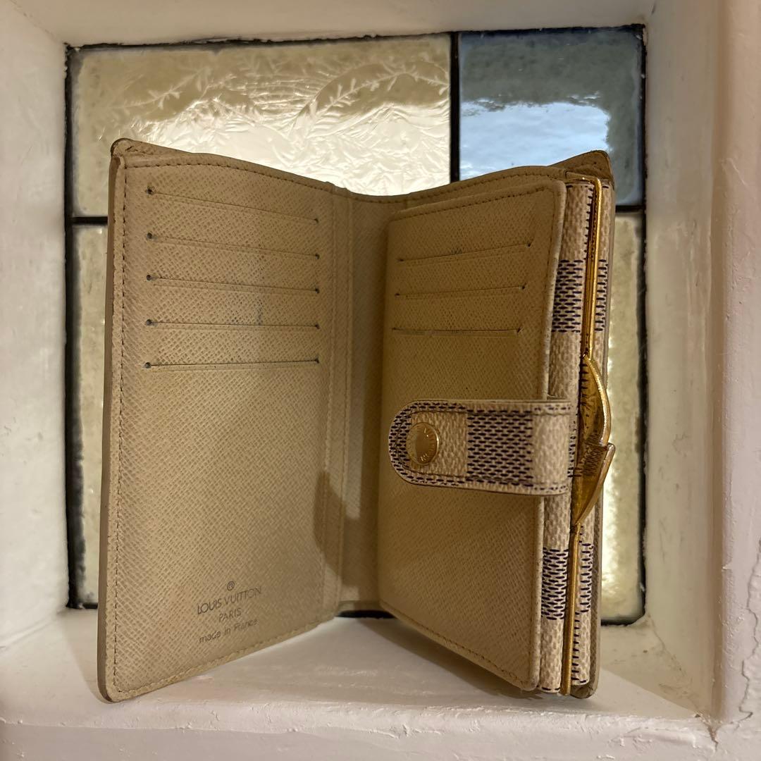ユ*ィ様 ルイ・ヴィトン ポルトフォイユ ヴィエノワ 二つ折り財布 ダミエアズー