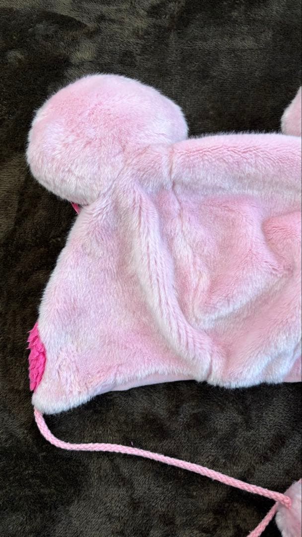 【R様】ディズニーリゾート購入 ミニー風 耳付き帽子 58cm ピンク