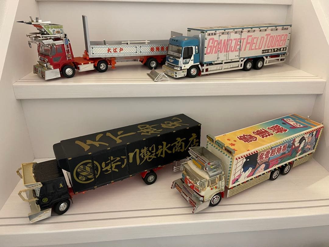 デコトラプラモデル全部セット　年代物当時物アオシマ　ジャンクレストアベース希少