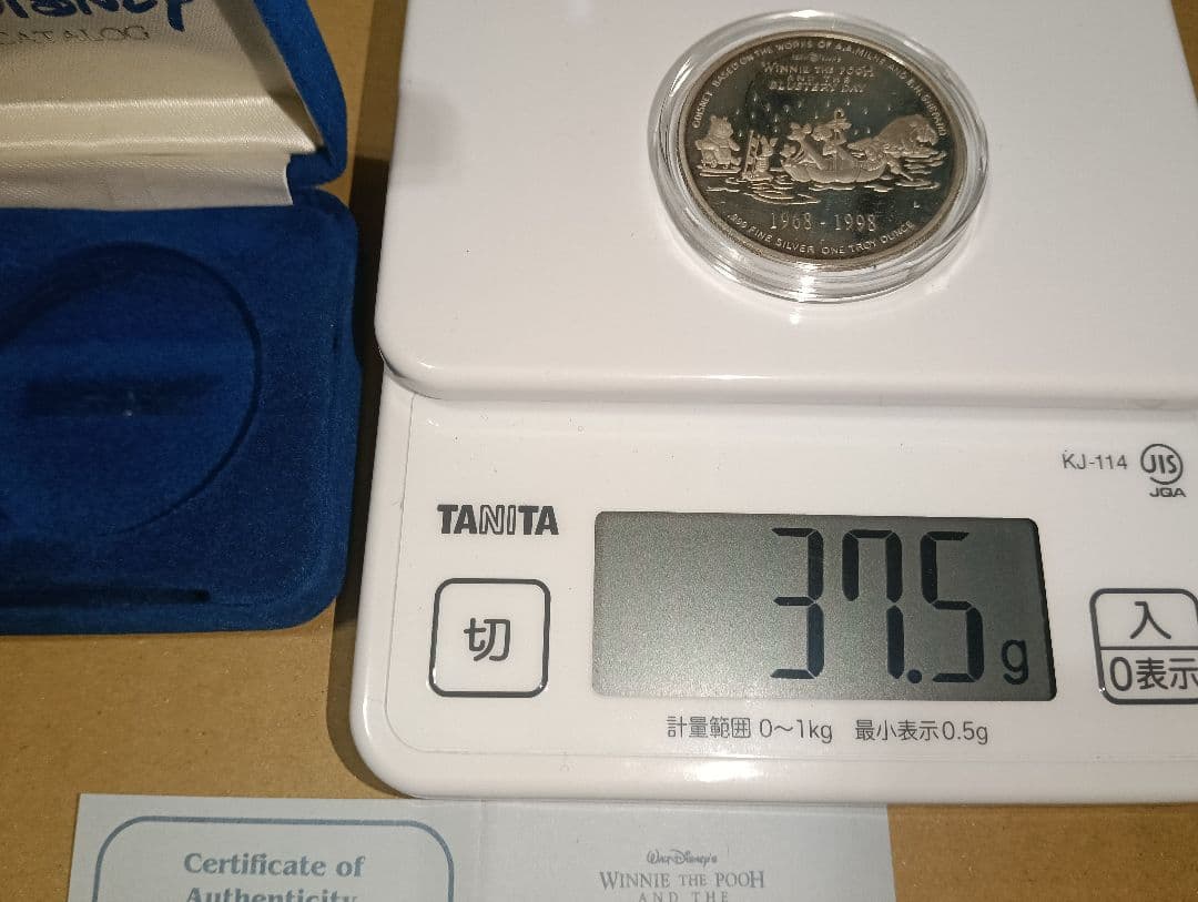 断*離様 ディズ二ー くまのプーさん30周年シルバーメダル 純銀 シリアルナンバ
