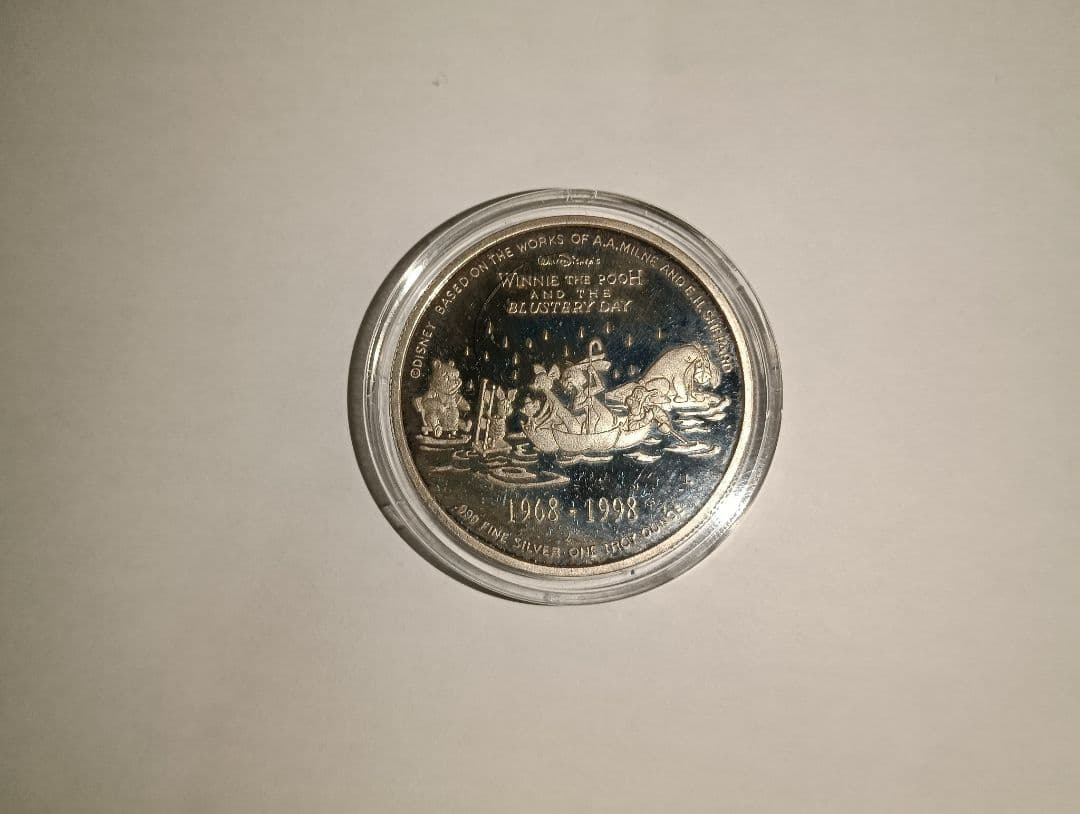 断*離様 ディズ二ー くまのプーさん30周年シルバーメダル 純銀 シリアルナンバ