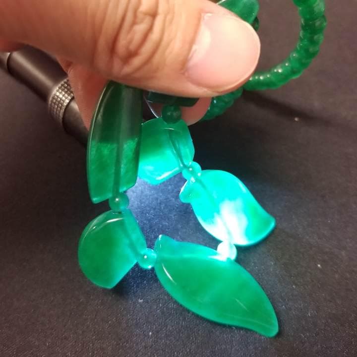 ビルマ　翡翠　ネックレス　天然石　美術品　骨董品