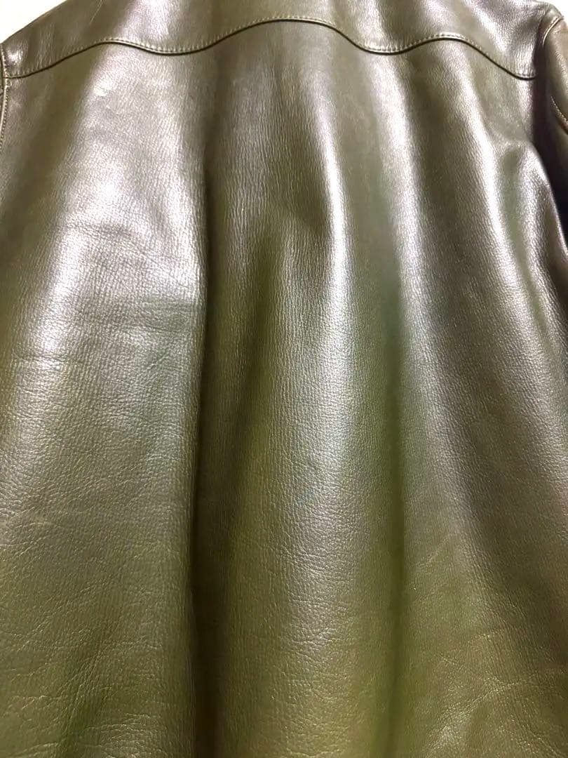 N*ん様 【ディアのような質感】Y2 Leather 水染カウオイル オリーブ4