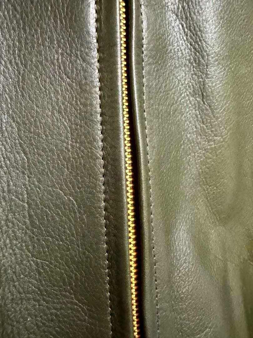 N*ん様 【ディアのような質感】Y2 Leather 水染カウオイル オリーブ4