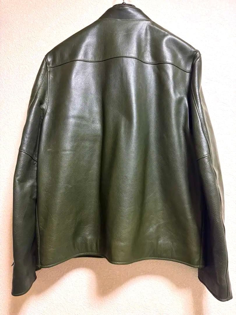 N*ん様 【ディアのような質感】Y2 Leather 水染カウオイル オリーブ4