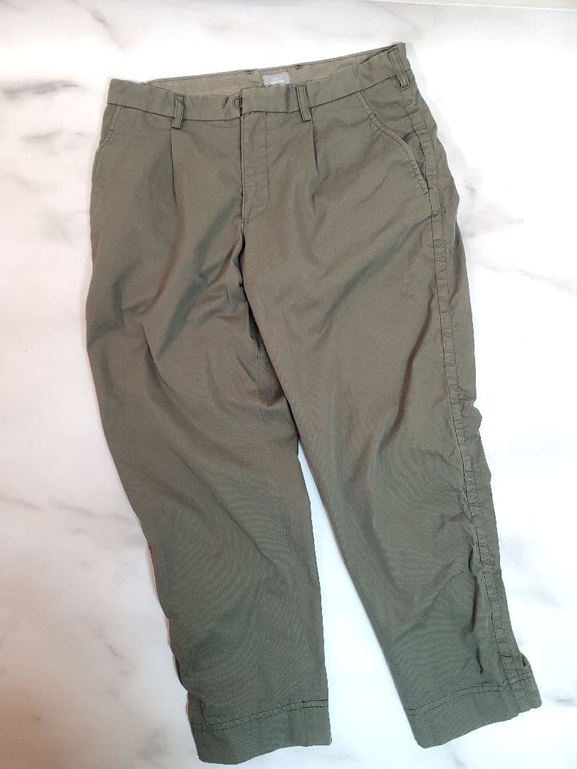 【直営店限定】kolor BEACON /パッカリングパンツ/オリーブ/サイズ3
