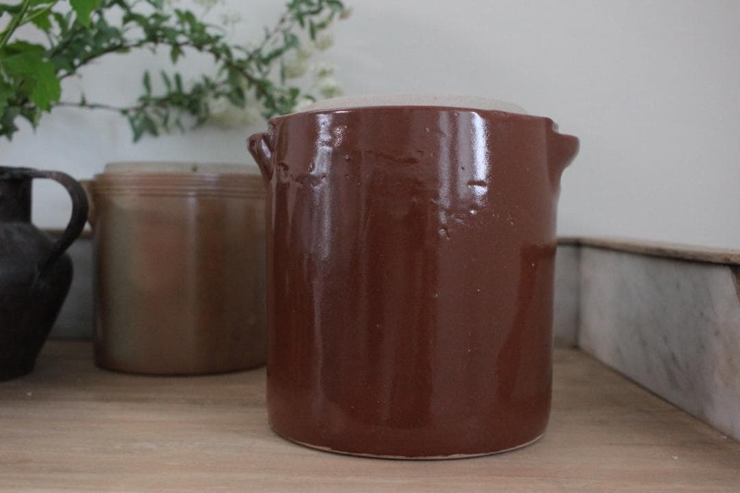 【B】フランスの素朴なジャーポット/保存容器