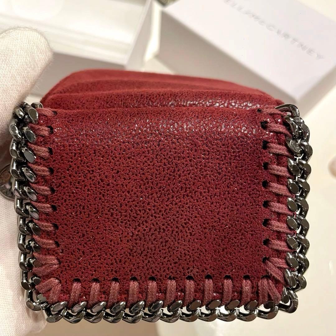 値下げ⭐︎ 美品 Stella McCartney ファラベラ 三つ折り財布 赤