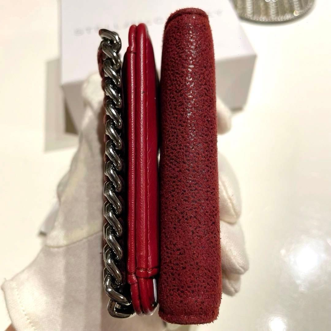 値下げ⭐︎ 美品 Stella McCartney ファラベラ 三つ折り財布 赤