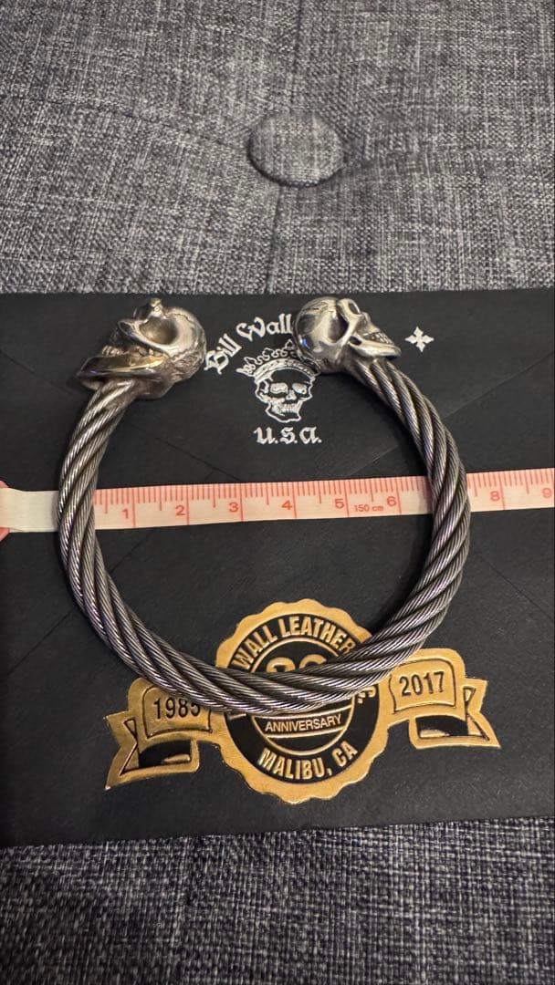 【美品レア】Bill Wall Leather/BWL ケーブルワイヤーバングル