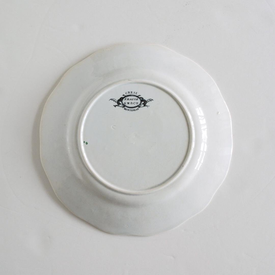 ジョルジュ・サンドのいちご皿 FRAISE クレイユモントロー F