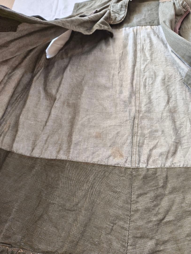 vintage イギリス軍 グリーンデニムベスト