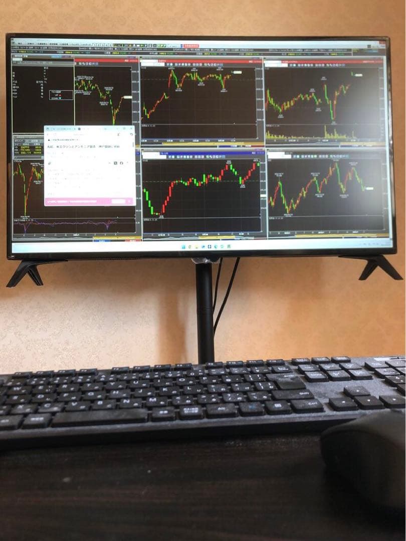 【株式トレーダー向け】大画面43型4Kモニター＋可動スタンド＋PCセット