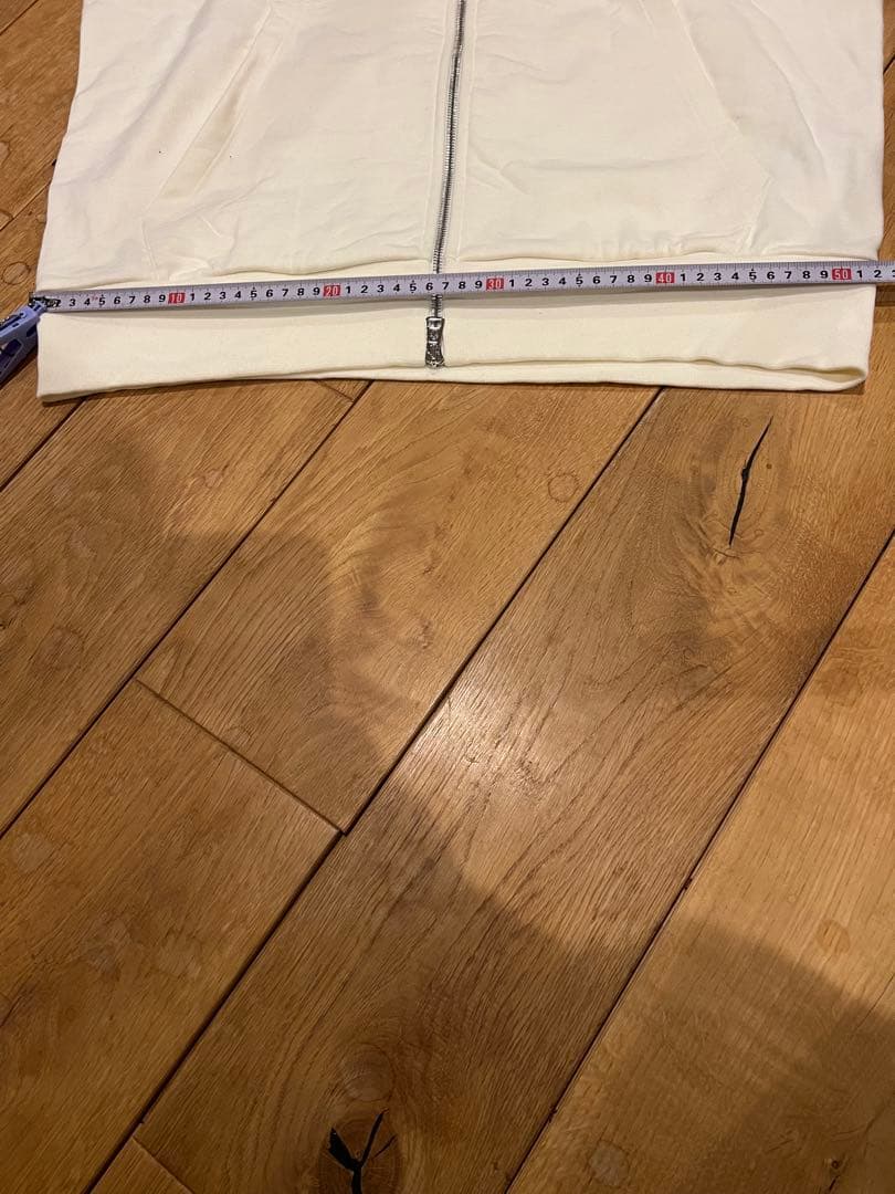 春！　モンクレール　フーディパーカー　白　XL ホワイト