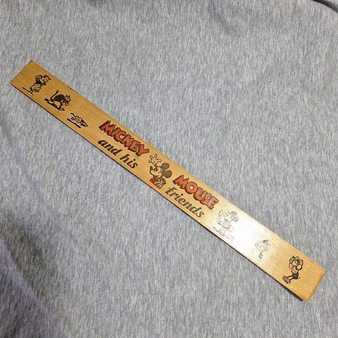 レア USA製 30's～？ ディズニー ヴィンテージ 定規 ミッキー ミニー