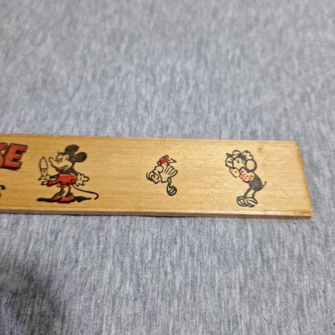 レア USA製 30's～？ ディズニー ヴィンテージ 定規 ミッキー ミニー