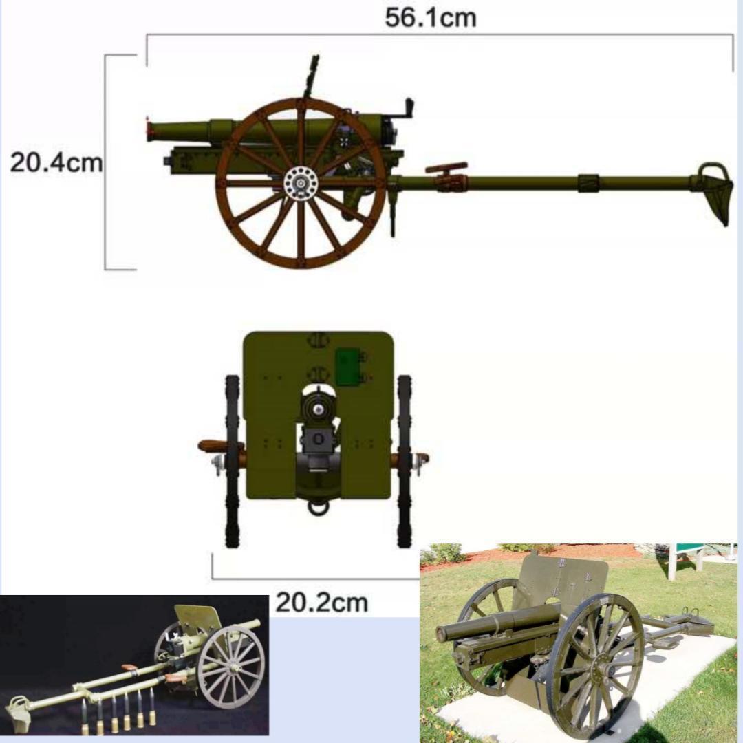 1/6スケール　手作　四一式山砲　模型　新品