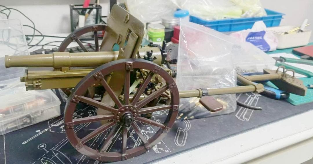 1/6スケール　手作　四一式山砲　模型　新品