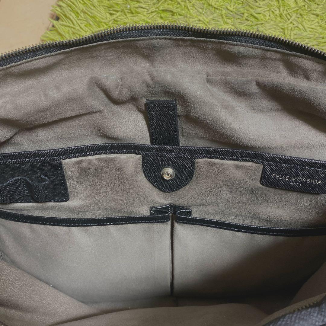 おすすめ　美品　PELLE MORBIDA キャピターノ ビジネスバッグブラック