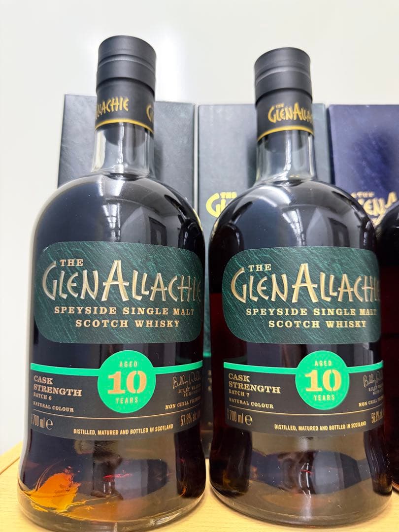 グレンアラヒー　10年　カスクストレングス　バッチ6 バッチ7 4本セット